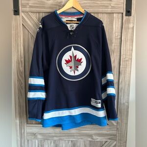 Winnipeg jets NHL Navy jersey